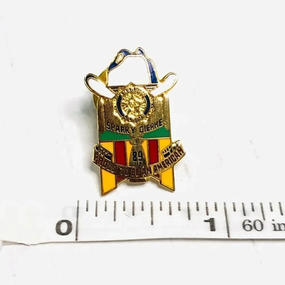elks pin sparky gierke‎ lapel pin pinback button club collectible vintage